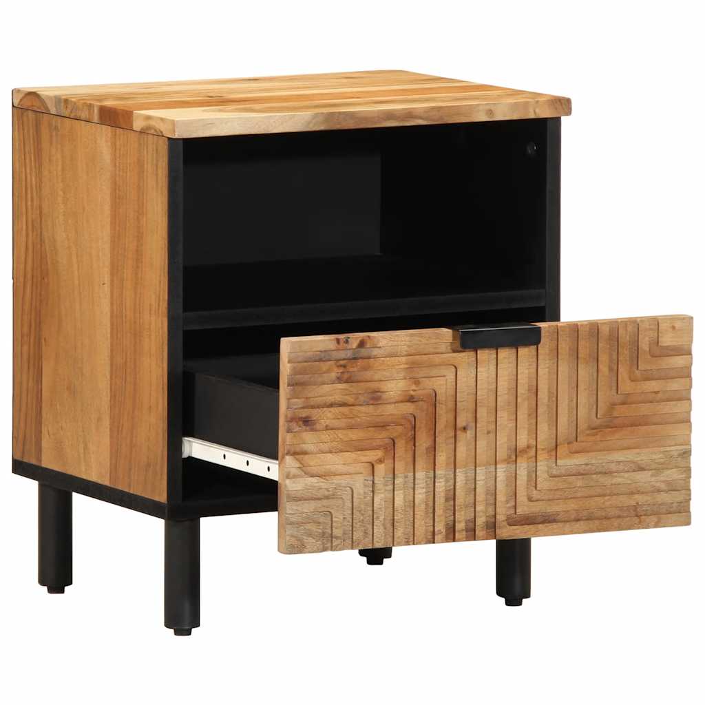 Nattbord 2 stk 40x33x46 cm heltre akasie