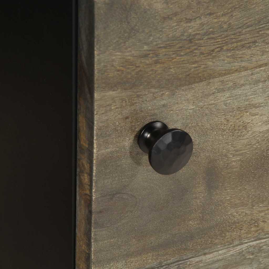 Nattbord lysegrå 40x33x46 cm heltre mango