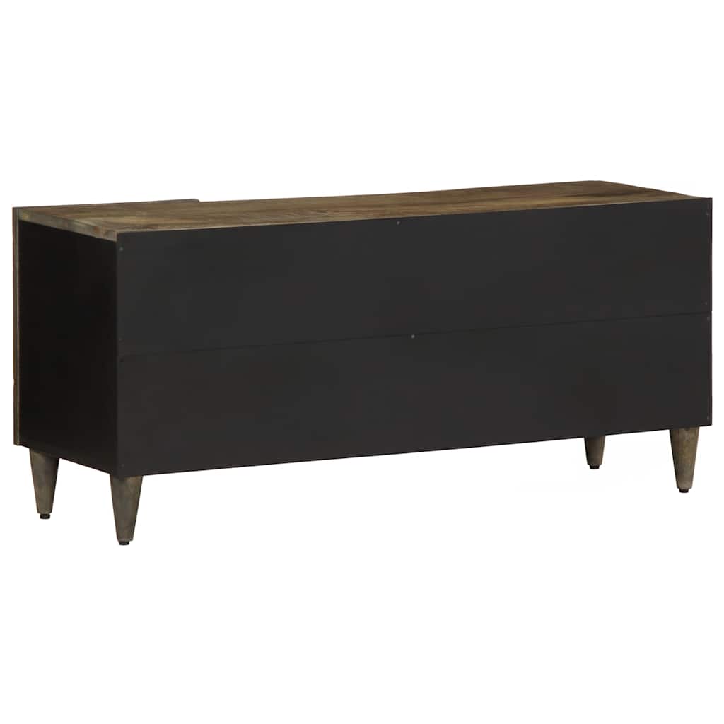 TV-benk lysegrå 105x33,5x46 cm heltre mango