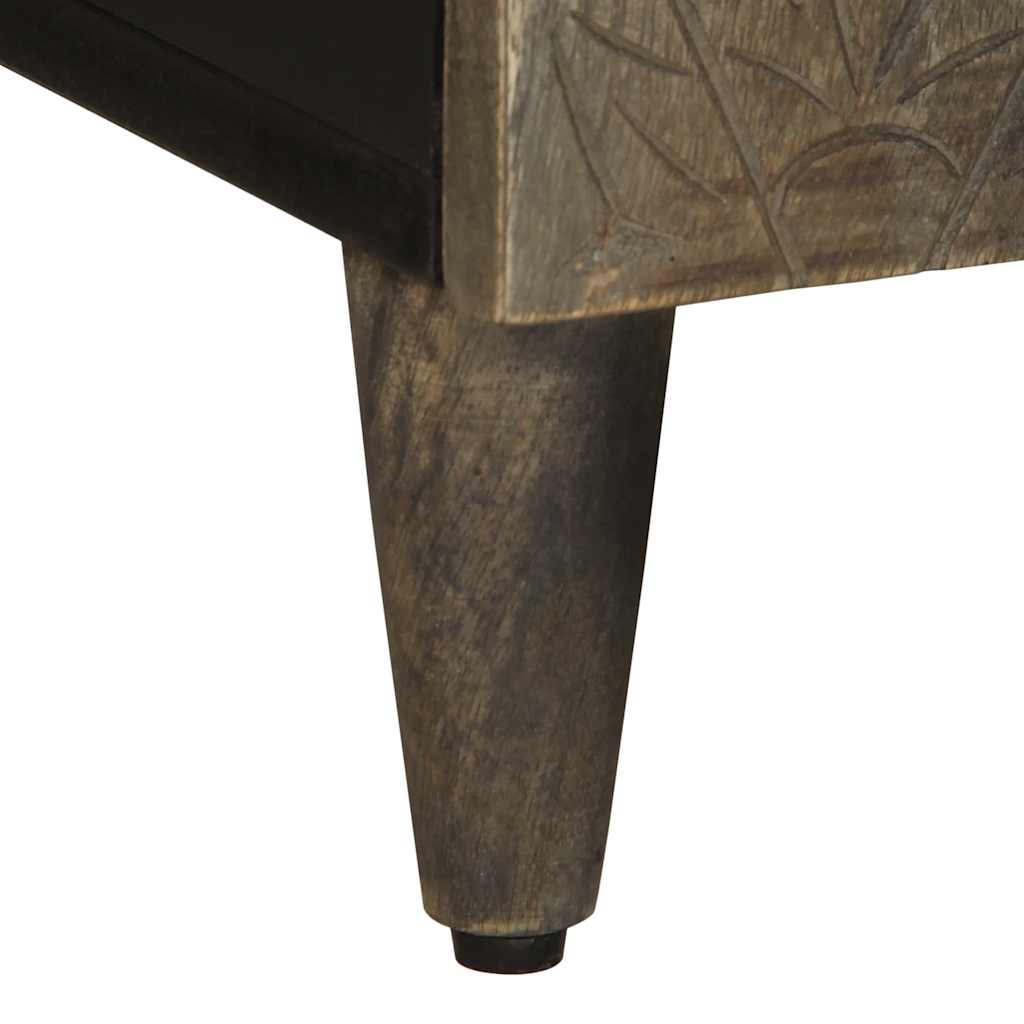 TV-benk lysegrå 105x33,5x46 cm heltre mango