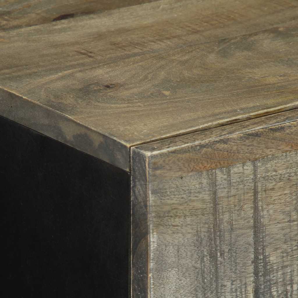 Skjenk lysegrå 60x33,5x75 cm heltre mango