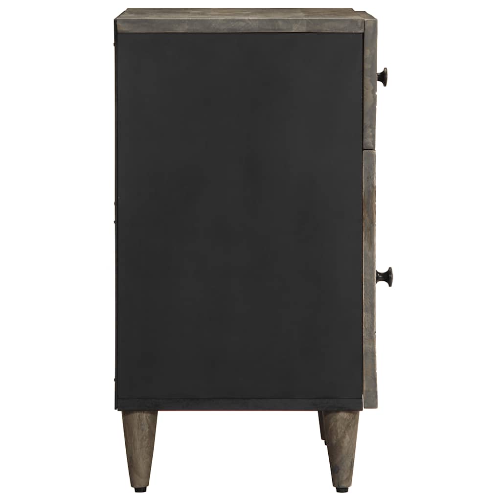 Nattbord lysegrå 50x33x60 cm heltre mango