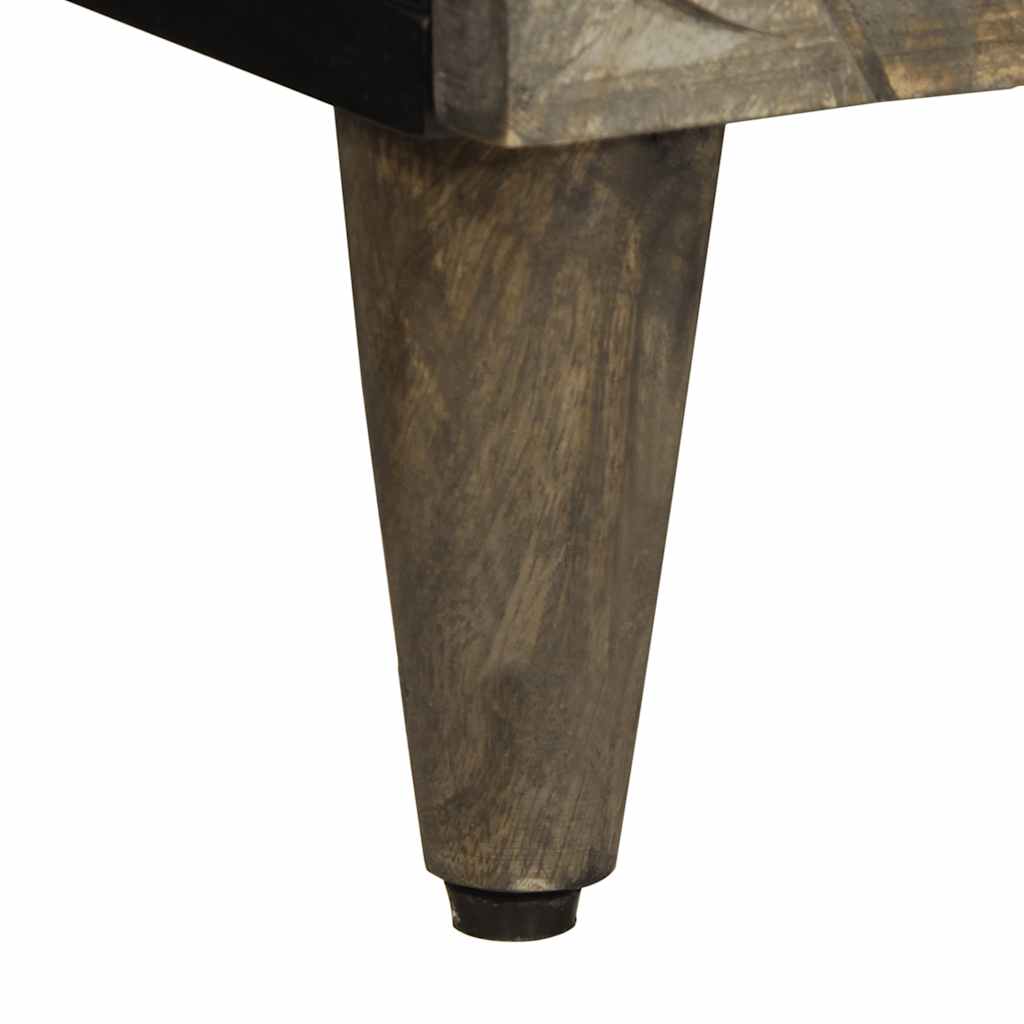 Nattbord lysegrå 50x33x60 cm heltre mango