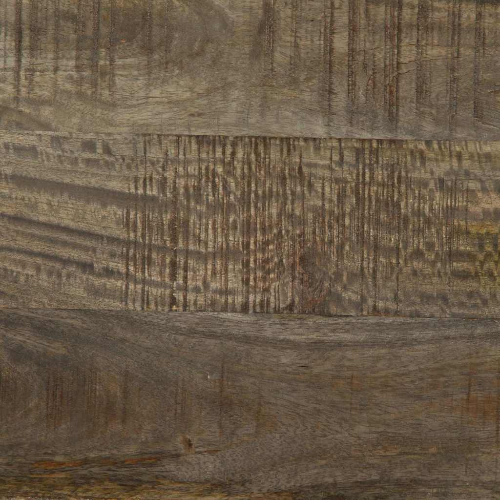 Nattbord lysegrå 50x33x60 cm heltre mango