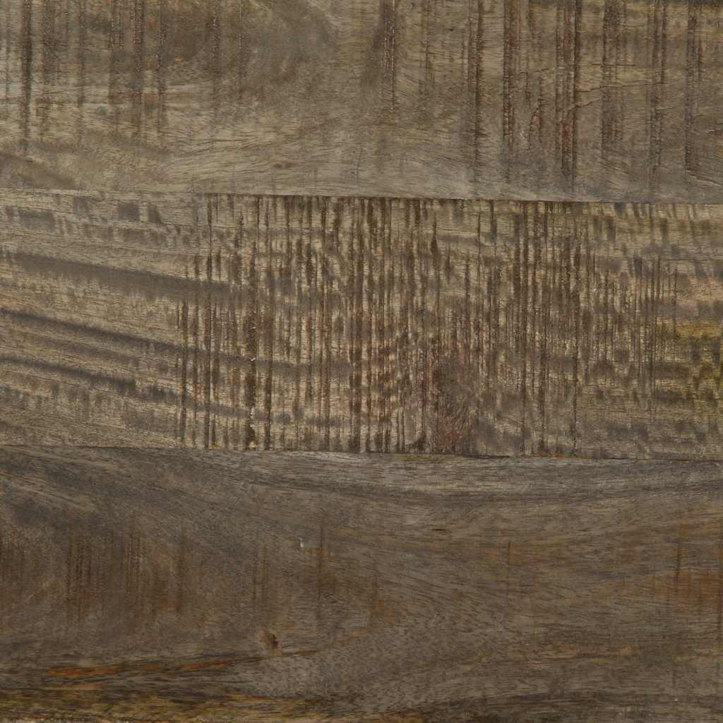 Nattbord lysegrå 50x33x60 cm heltre mango