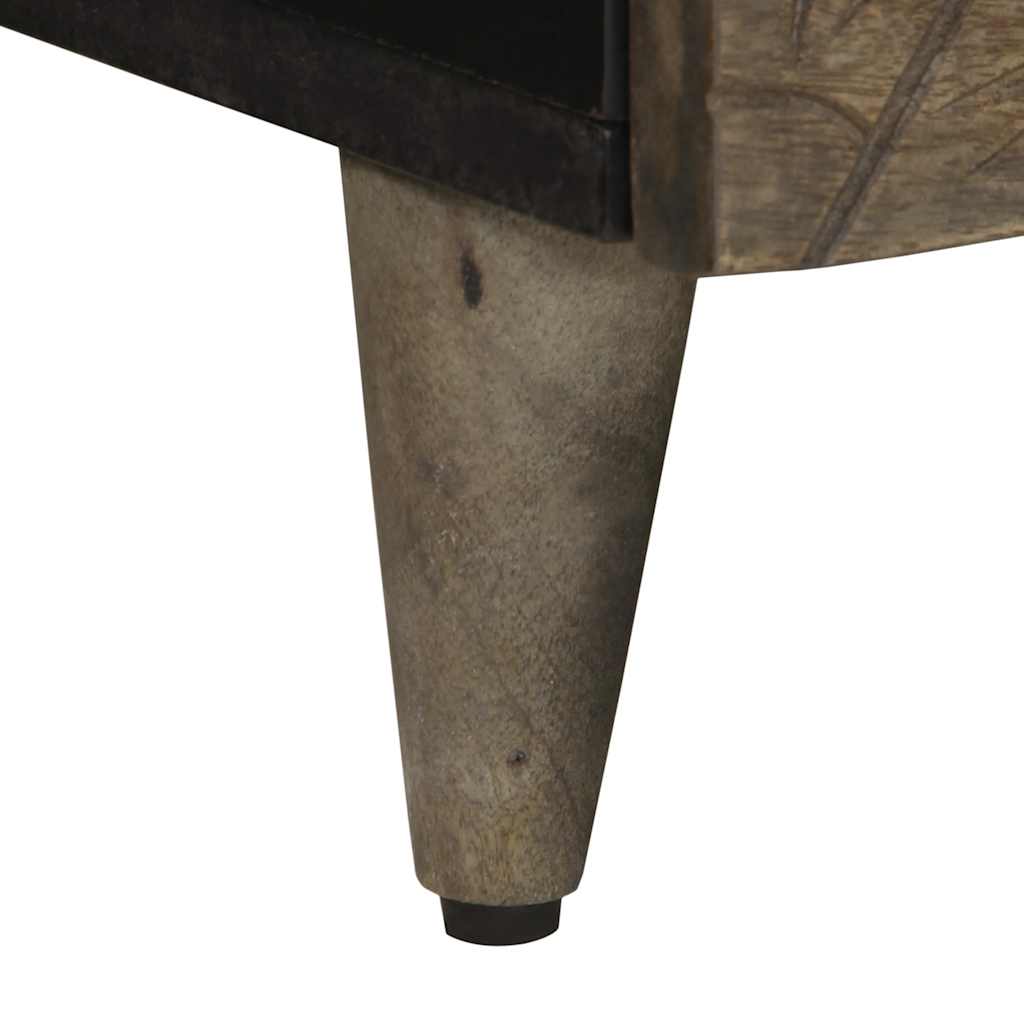 Salongbord lysegrå 80x54x40 cm heltre furu