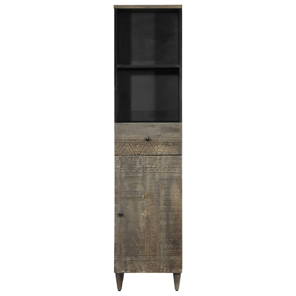 Baderomsskap 38x33x160 cm heltre mango