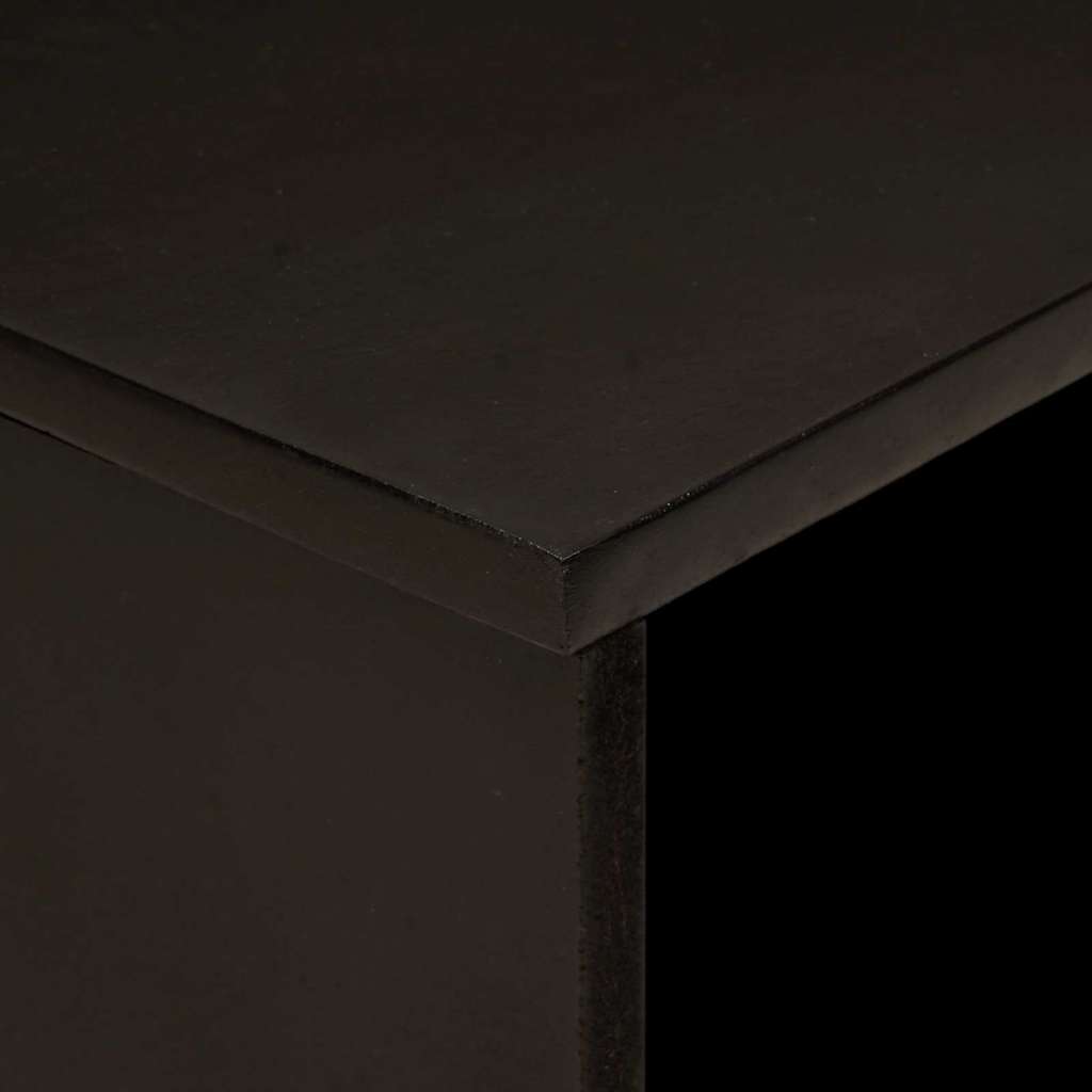 Kaffebord Svart og Gull 80 x 50 x 40 cm Konstruert tre