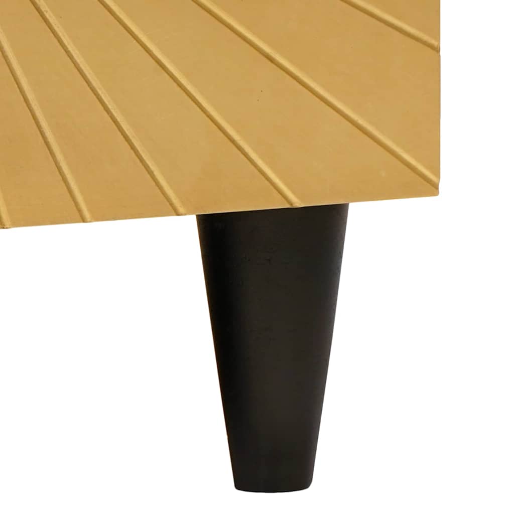 Kaffebord Svart og Gull 80 x 50 x 40 cm Konstruert tre