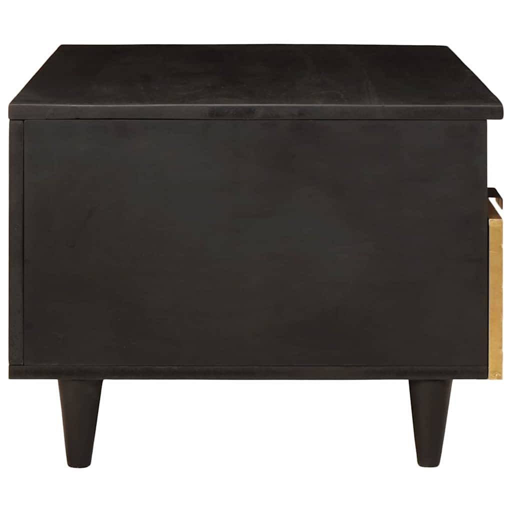 Kaffebord Svart og Gull 40 x 33 x 46 cm Konstruert tre