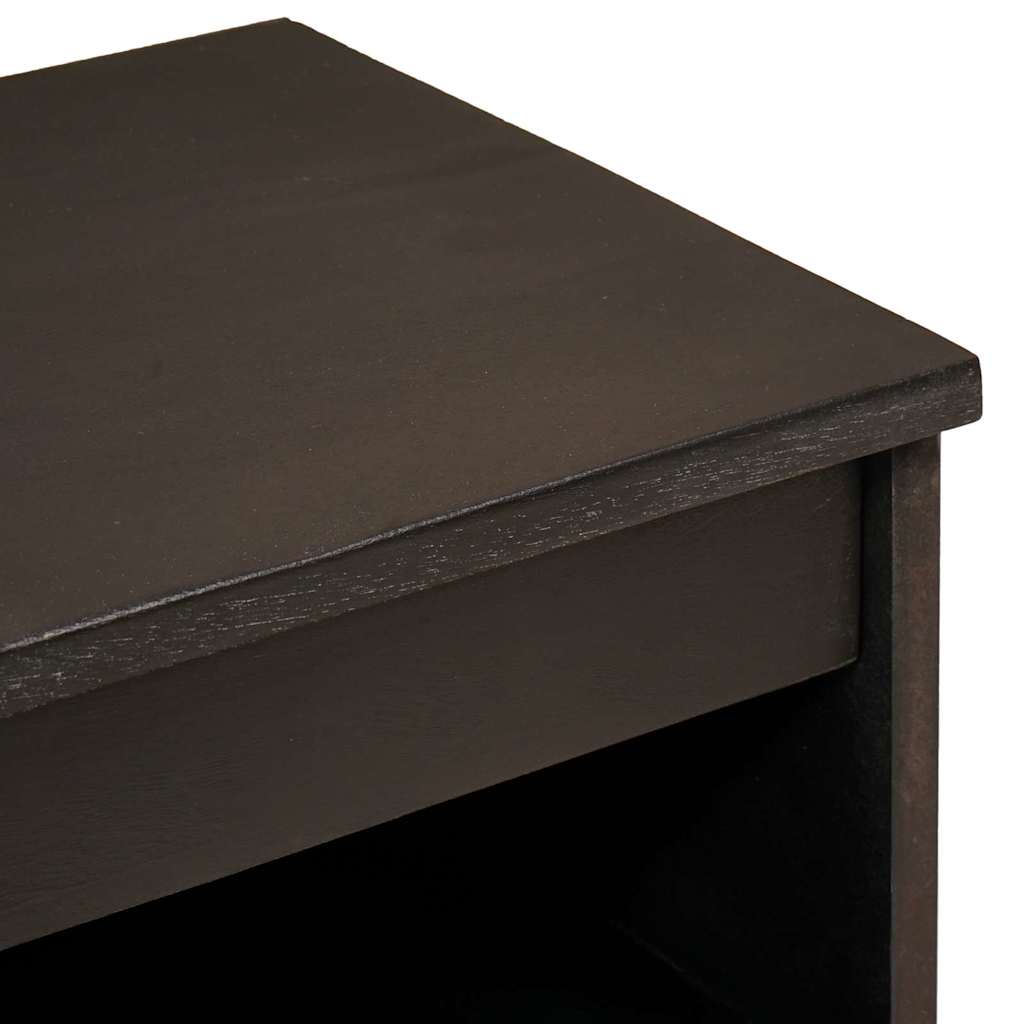 Serviesskap Svart og Gull 60 x 33 x 75 cm Massiv mango tre
