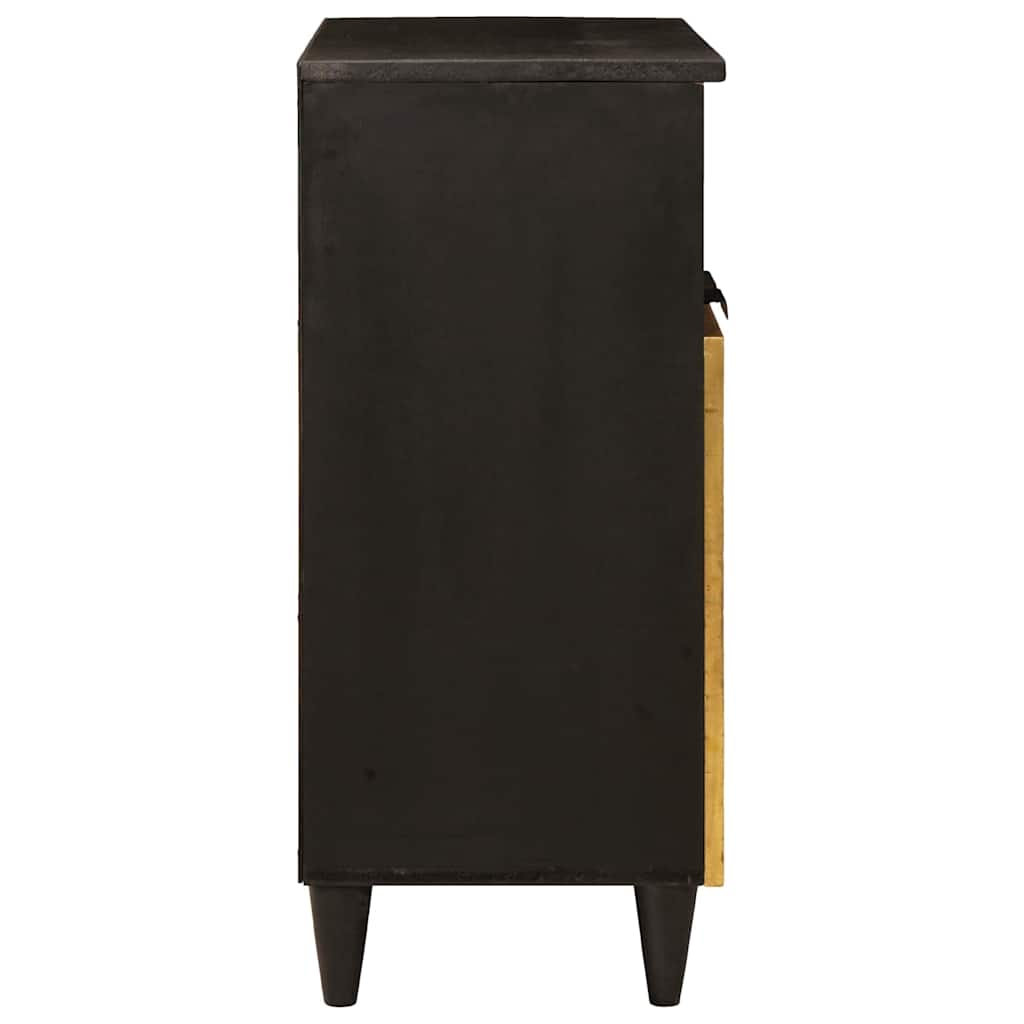 Serviesskap Svart og Gull 60 x 33 x 75 cm Massiv mango tre