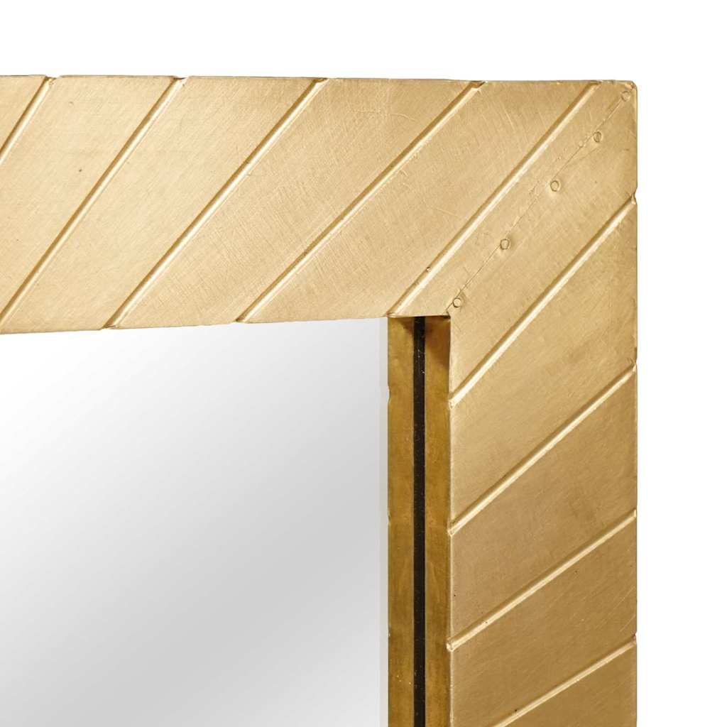 Baderomsspeil Svart og Gull 50 x 2.5 x 70 cm heltre mango