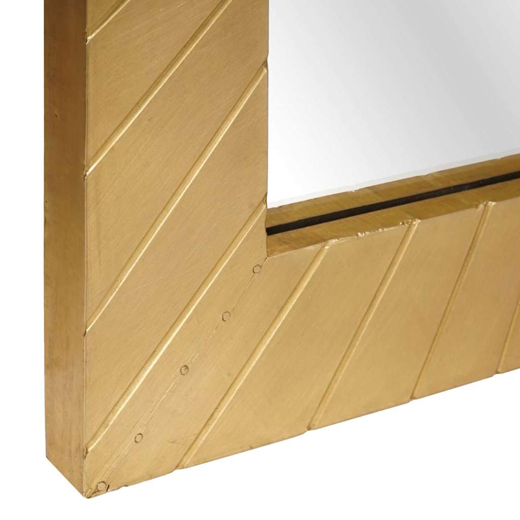 Baderomsspeil Gull 50 x 2,5 x 70 cm Glass og solid mango tre