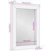 Baderomsspeil Svart og Gull 50 x 2.5 x 70 cm heltre mango
