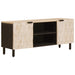 TV-skap Hvit Vask Finish 105 x 33 x 46 cm Massiv mango tre