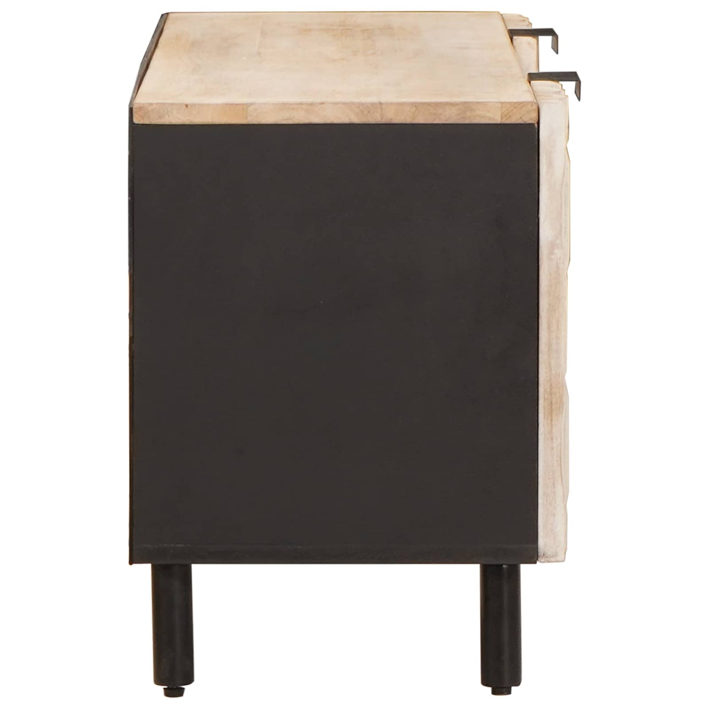 TV-skap Hvit Vask Finish 105 x 33 x 46 cm Massiv mango tre