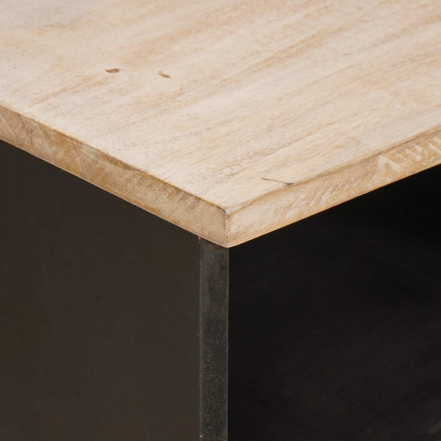 TV-skap Hvit Vask Finish 70 x 33 x 46 cm Massiv mango tre