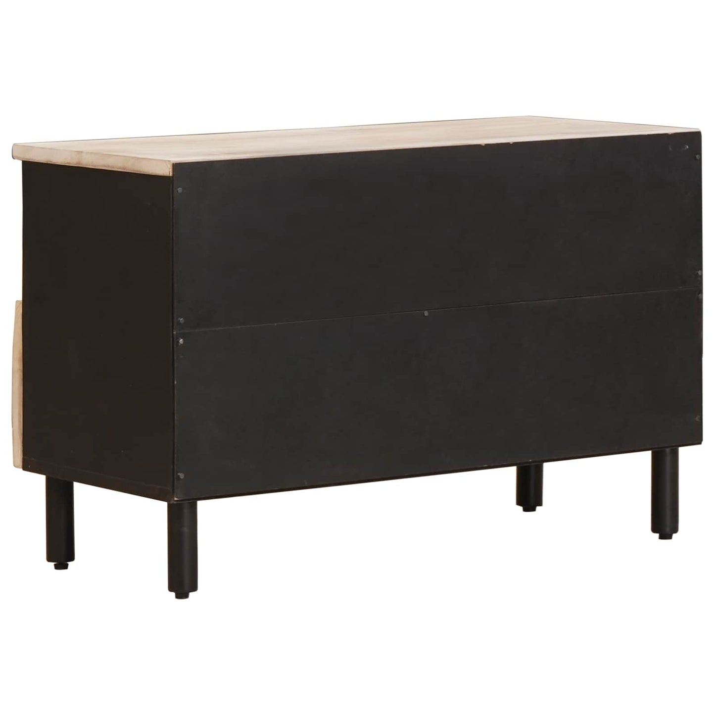 TV-skap Hvit Vask Finish 70 x 33 x 46 cm Massiv mango tre