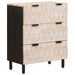 Serviesskap Hvit Vask Finish 60 x 33 x 75 cm Massiv mango tre