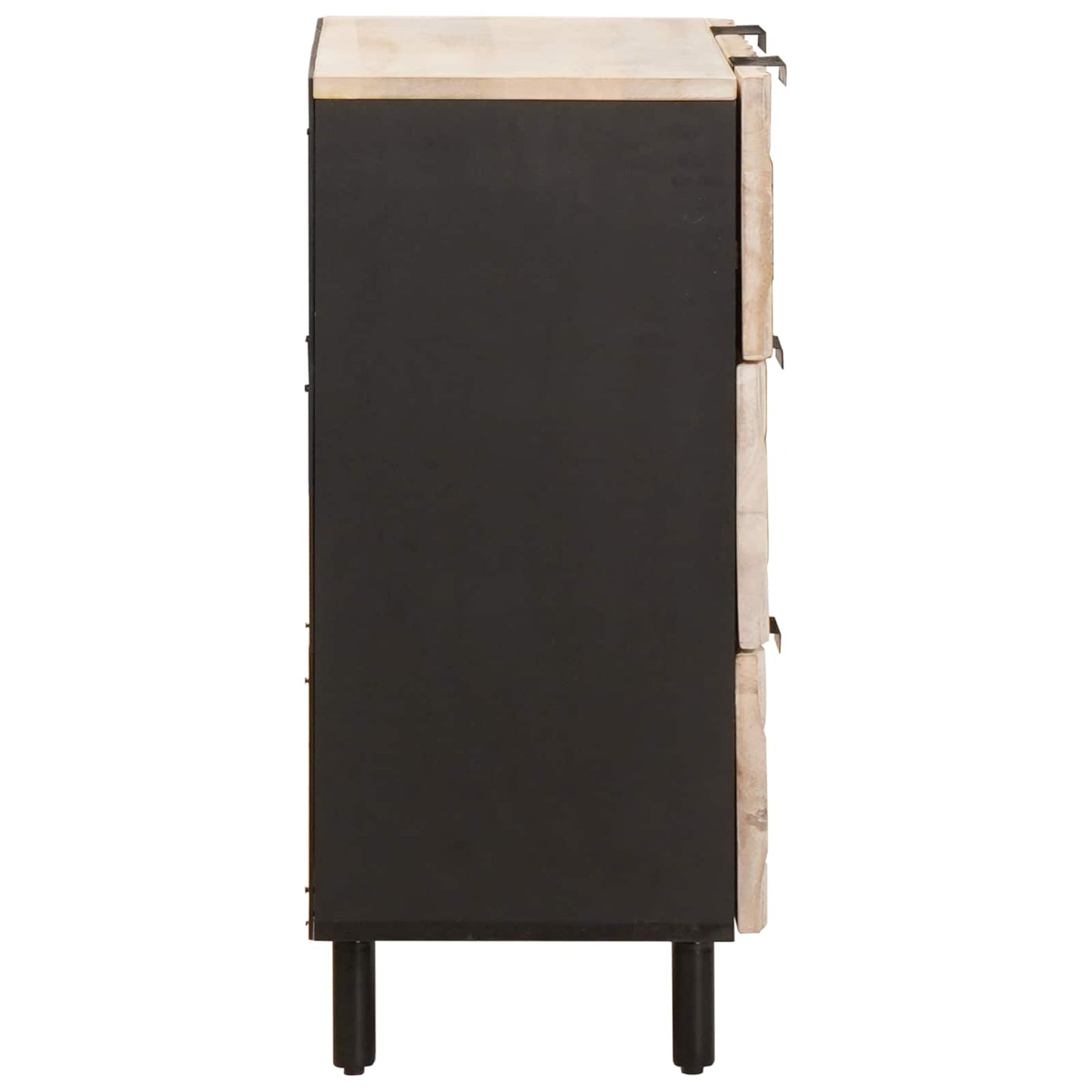 Serviesskap Hvit Vask Finish 60 x 33 x 75 cm Massiv mango tre