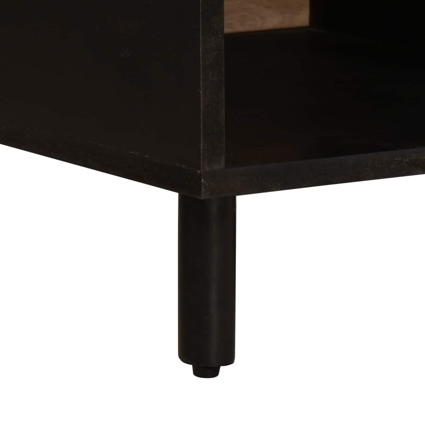 Kaffebord Hvit 80 x 50 x 40 cm Massiv mango tre