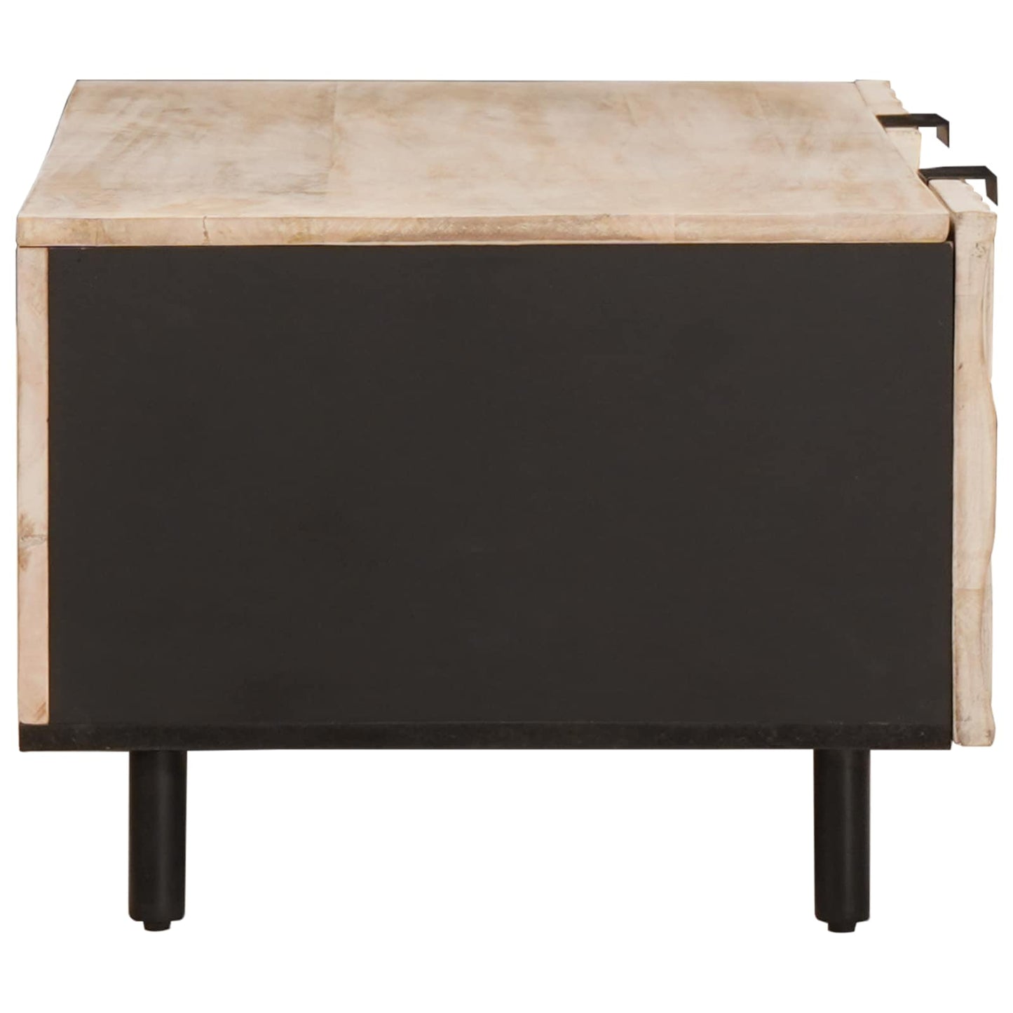 Kaffebord Hvit 100 x 54 x 40 cm Massiv mango tre