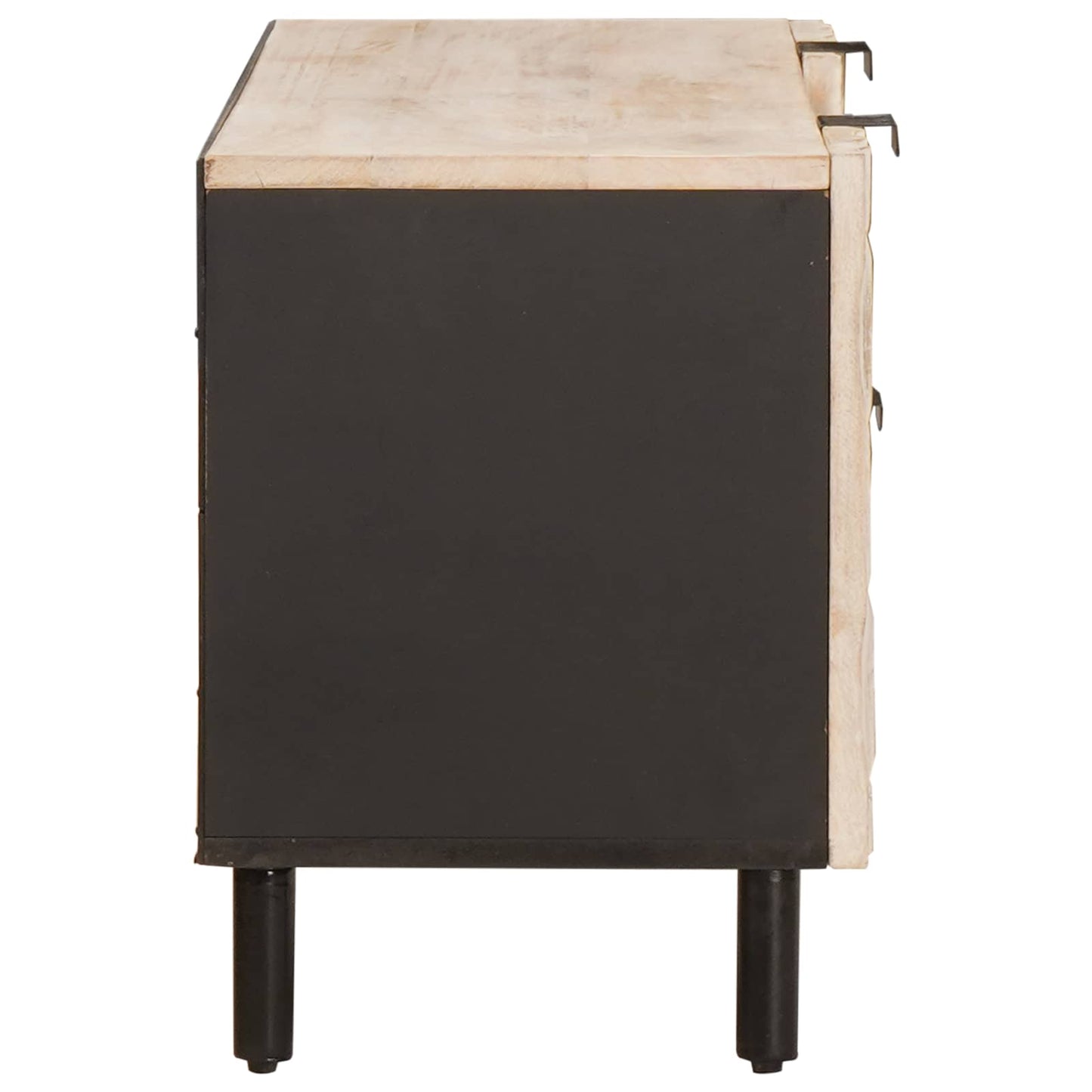 TV-skap Hvit Vask Finish 105 x 33 x 46 cm Massiv mango tre