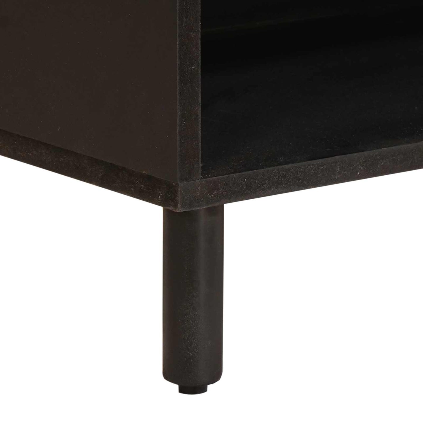 TV-skap Hvit Vask Finish 80 x 33 x 46 cm Massiv mango tre