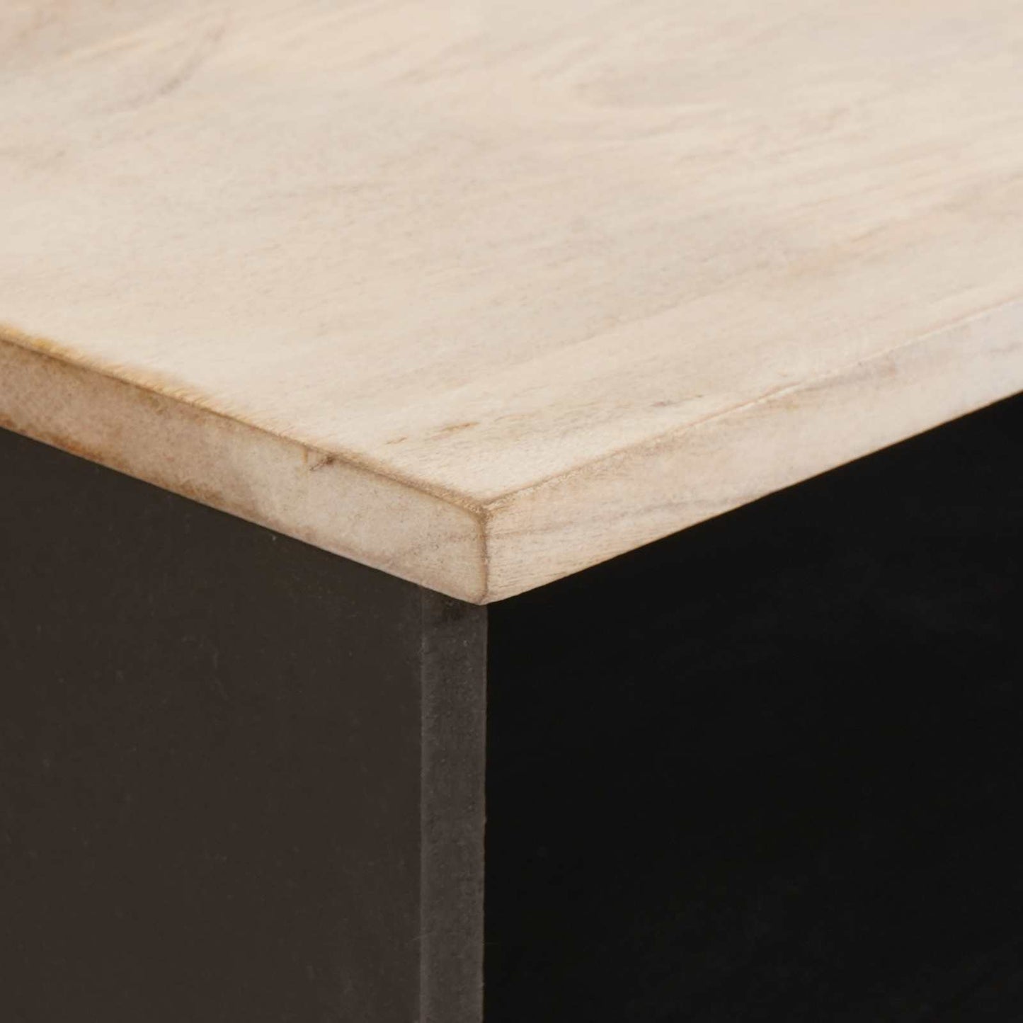 TV-skap Hvit Vask Finish 100 x 33 x 46 cm Massiv mango tre