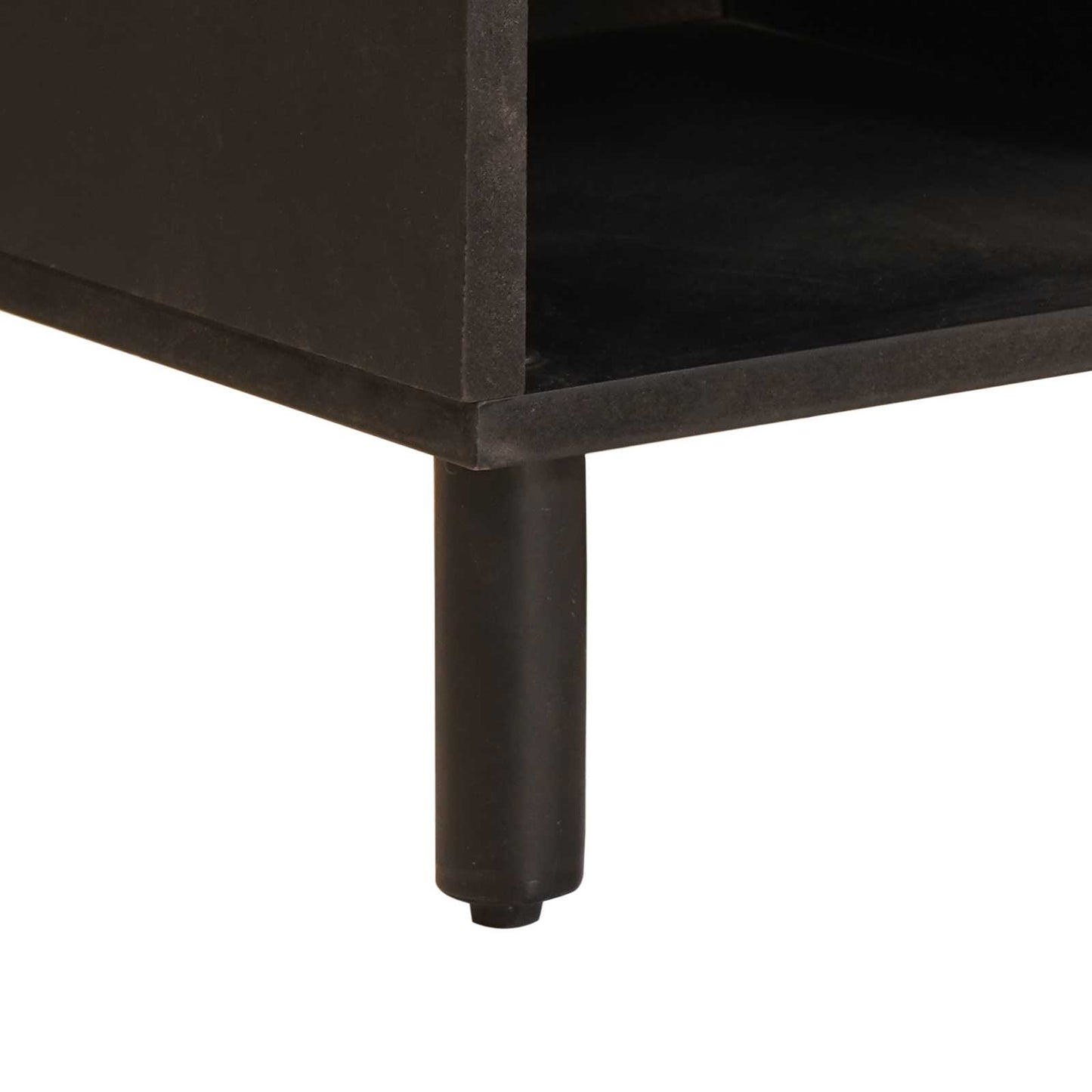 TV-skap Hvit Vask Finish 100 x 33 x 46 cm Massiv mango tre