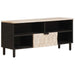 TV-skap Hvit Vask Finish 100 x 33 x 46 cm Massiv mango tre