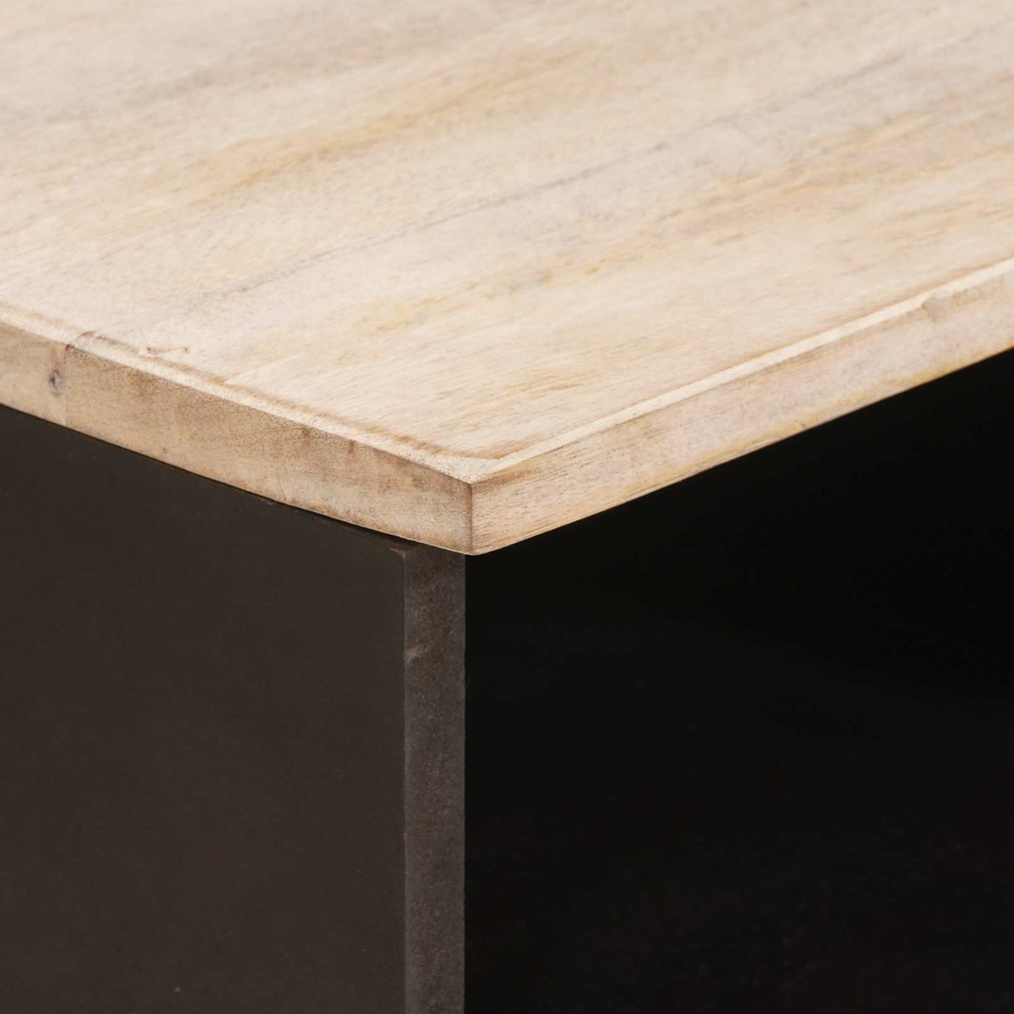 TV-skap Hvit Vask Finish 100 x 33 x 46 cm Massiv mango tre