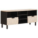 TV-skap Hvit Vask Finish 100 x 33 x 46 cm Massiv mango tre