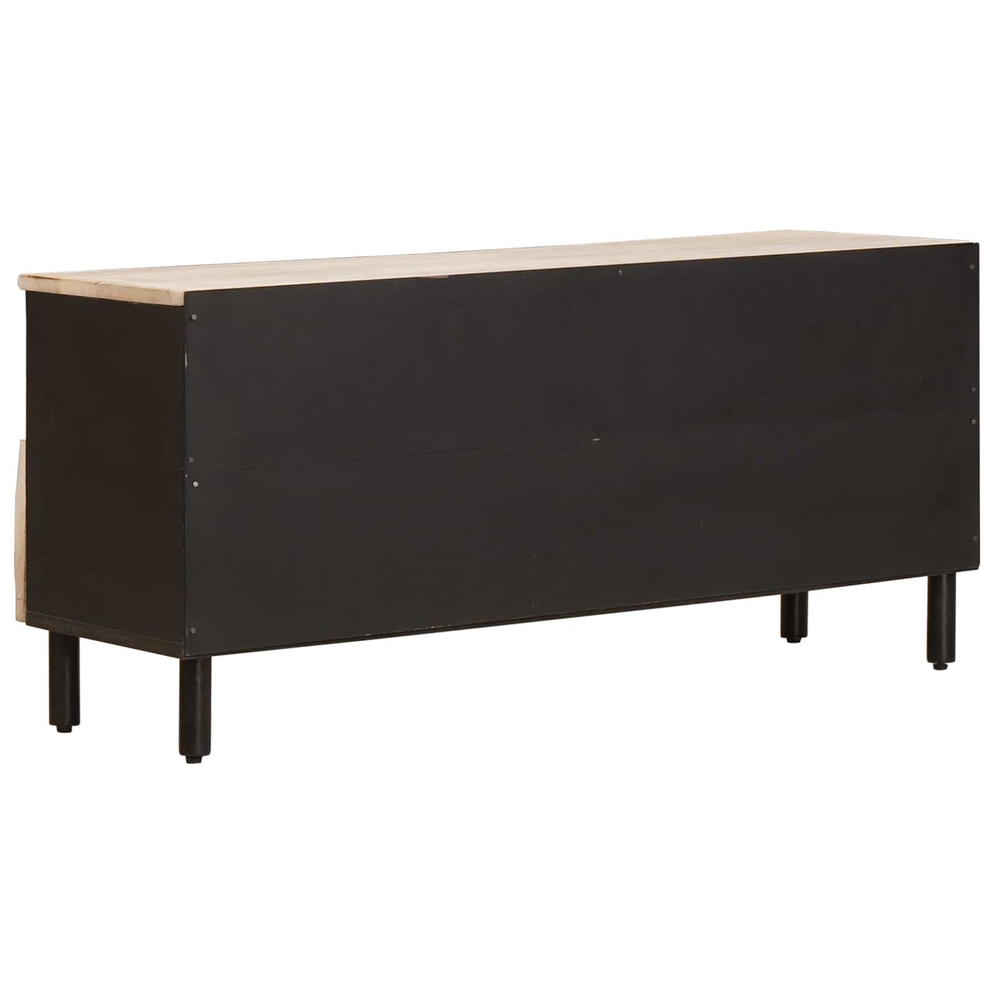 TV-skap Hvit Vask Finish 100 x 33 x 46 cm Massiv mango tre