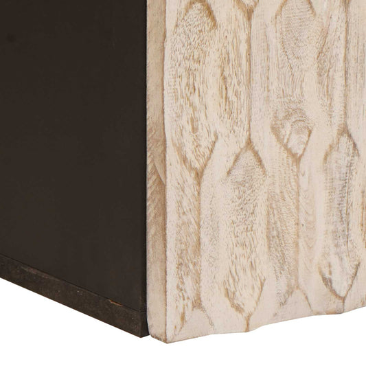 Baderom Hengende Skap Hvit 38 x 33 x 48 cm Massiv mango tre