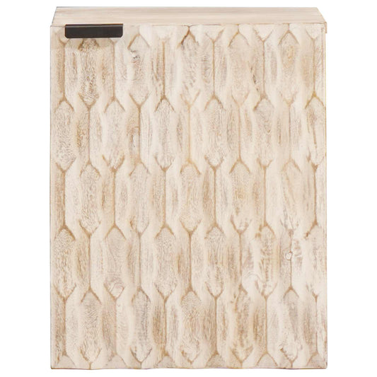 Baderom Hengende Skap Hvit 38 x 33 x 48 cm Massiv mango tre