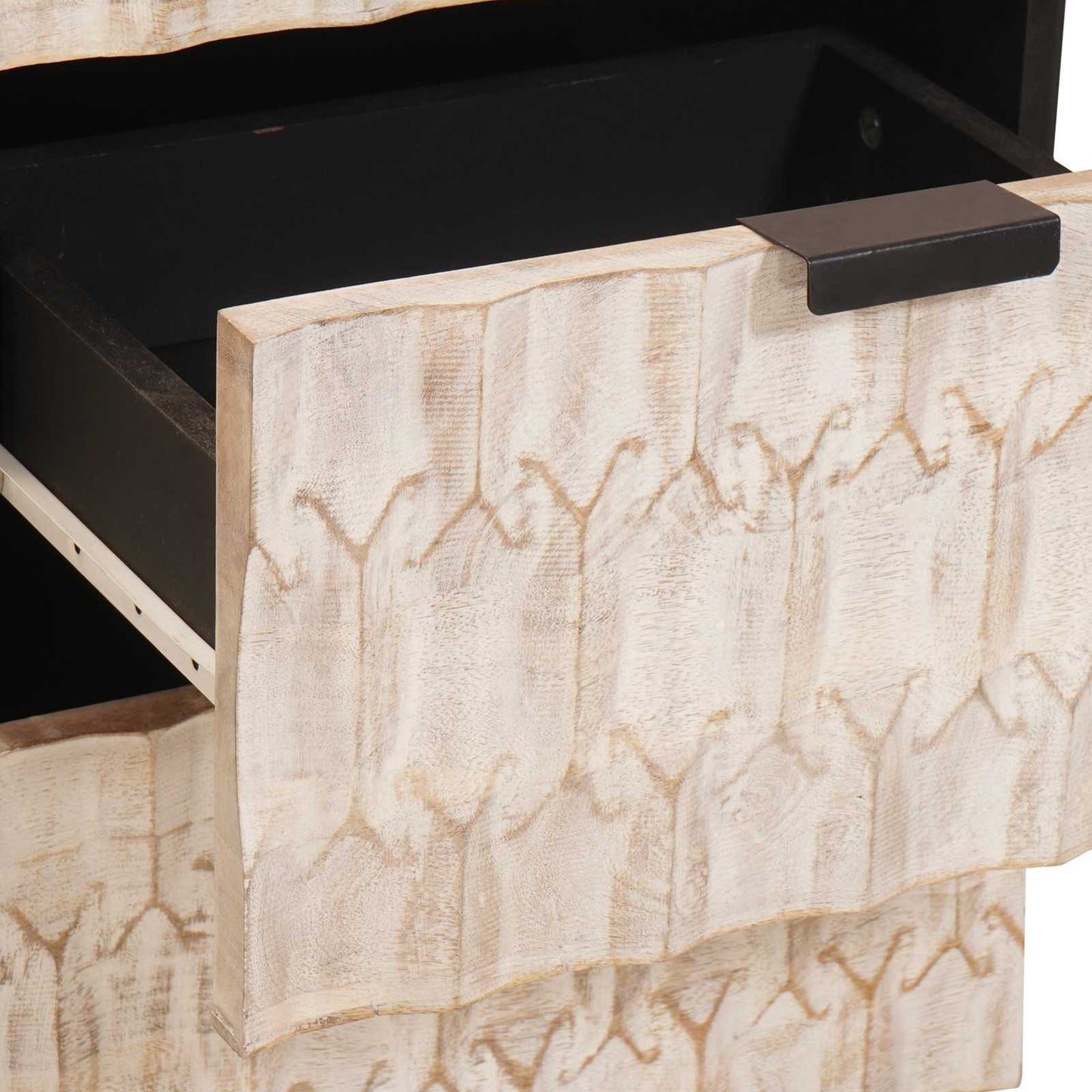 Serviesskap Hvit Vask Finish 40 x 33 x 75 cm Massiv mango tre