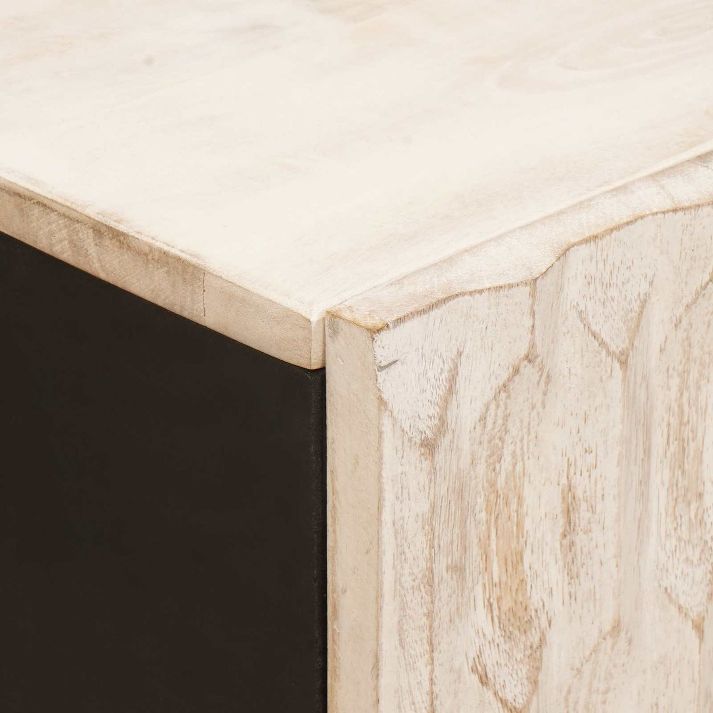 Serviesskap Hvit Vask Finish 60 x 33 x 75 cm Massiv mango tre