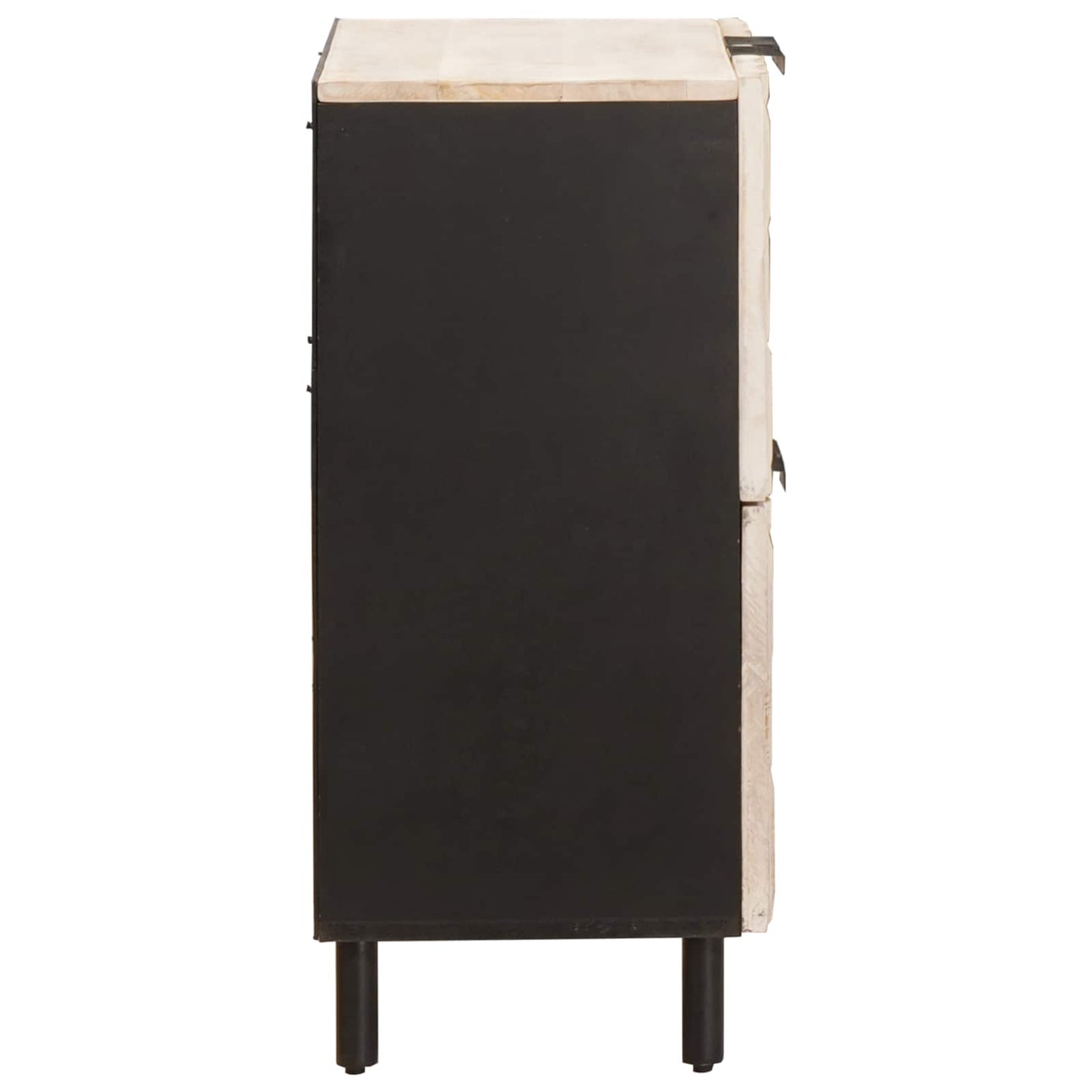 Serviesskap Hvit Vask Finish 60 x 33 x 75 cm Massiv mango tre