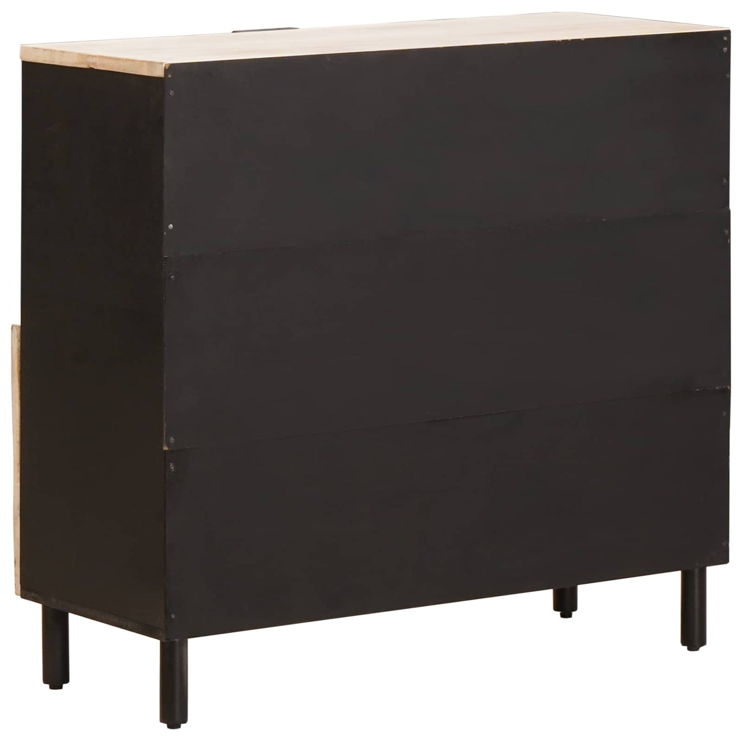 Serviesskap Hvit Vask Finish 80 x 33 x 75 cm Massiv mango tre