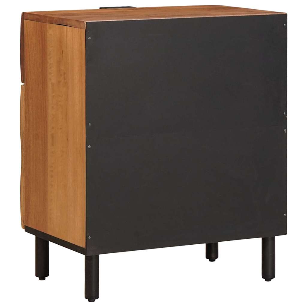 Nattbordskap med skuff Brun 50 x 33 x 60 cm Massiv mango tre