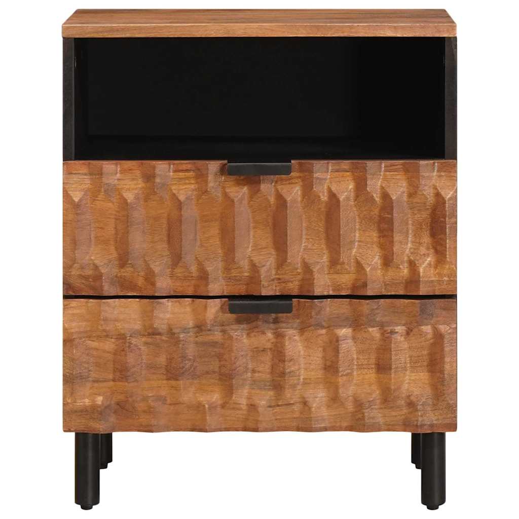 Nattbordskap med skuff Brun 50 x 33 x 62 cm Massiv mango tre