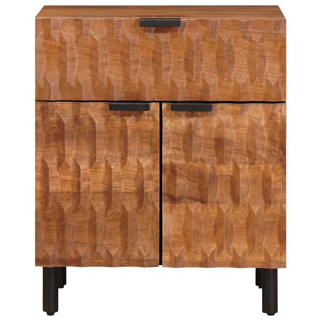 Nattbordskap med skuff Brun 50 x 33 x 60 cm Massiv mango tre