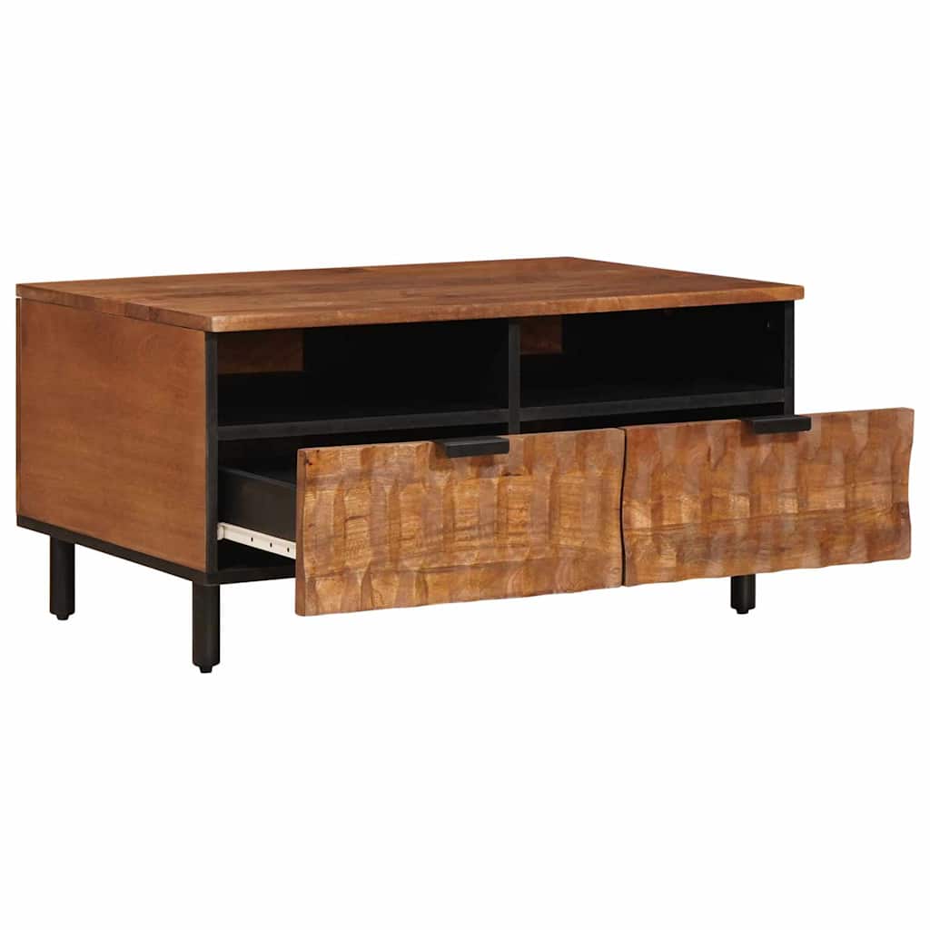 Kaffebord med skuff Brun 80 x 54 x 40 cm Massiv mango tre