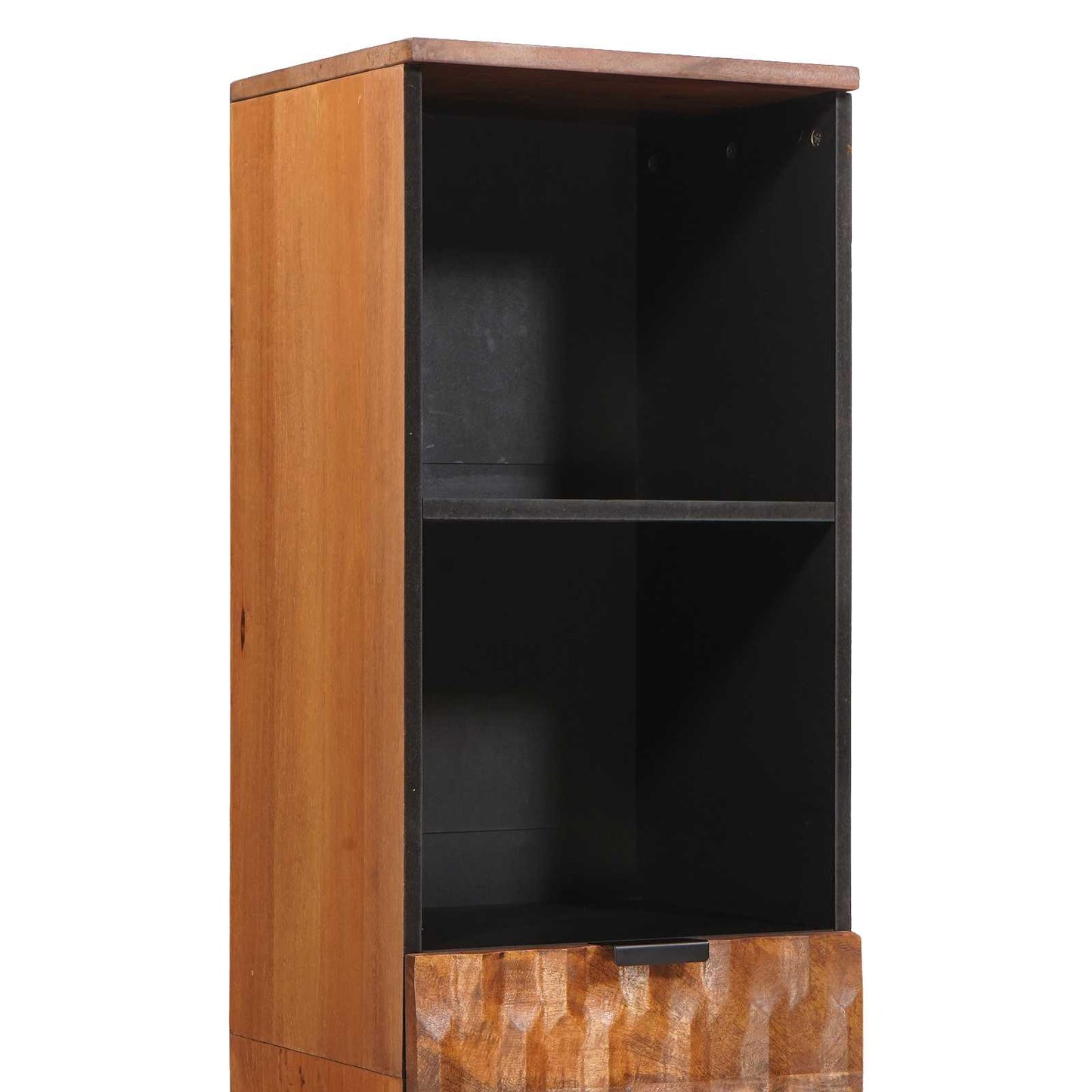 Baderomsskap med hylle Brun 38 x 33 x 160 cm Massiv mango tre