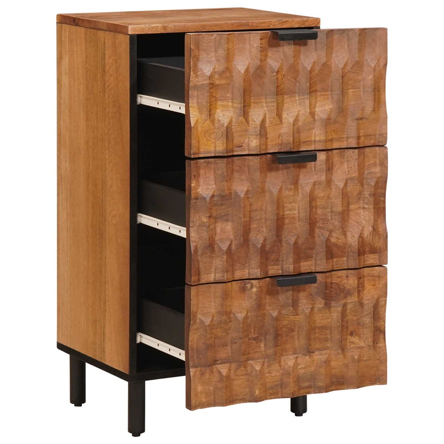 Serviesskap Acacia Brun Finish 40 x 33 x 75 cm Massiv mango tre