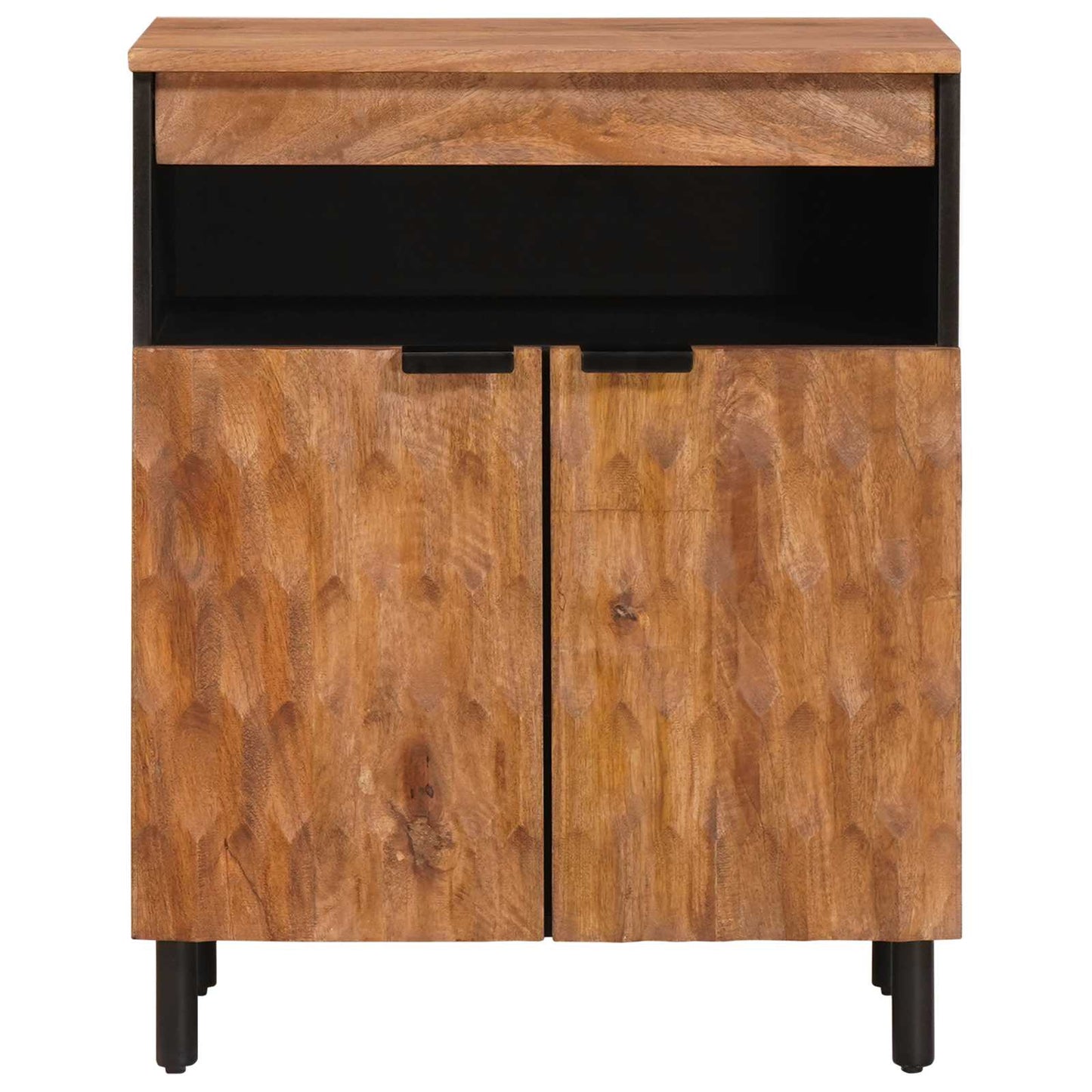 Serviesskap Acacia Brun Finish 60 x 33 x 75 cm Massiv mango tre