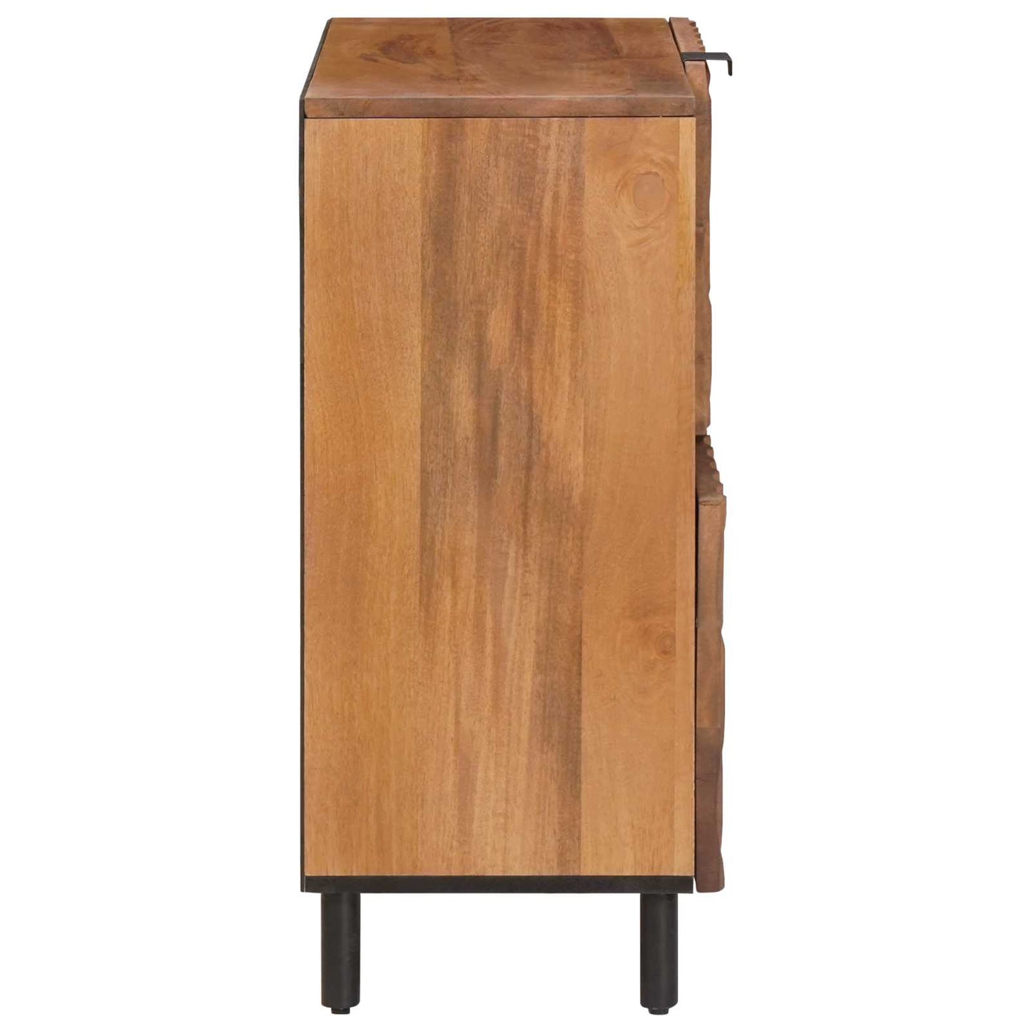 Serviesskap Acacia Brun Finish 80 x 33 x 75 cm Massiv mango tre
