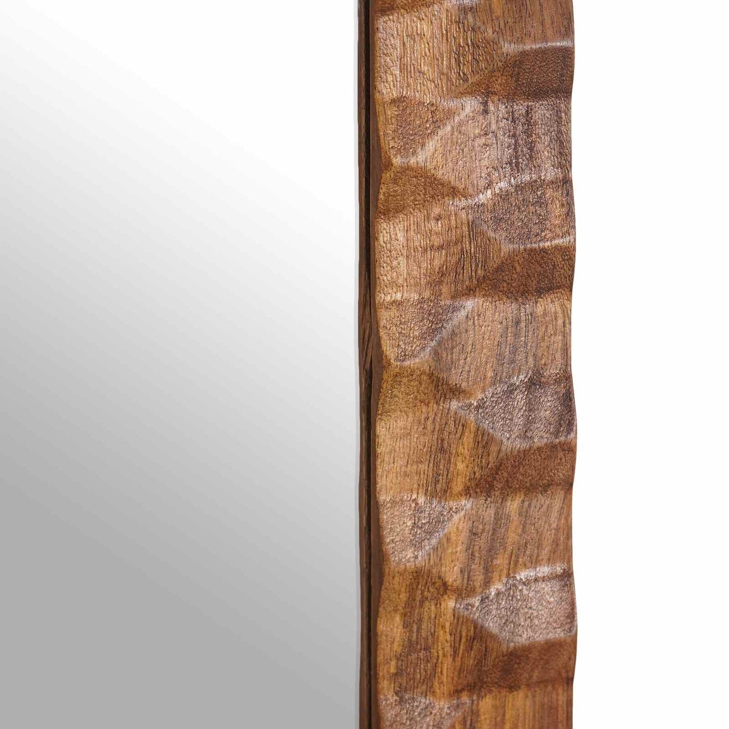 Baderomsspeil med speil Acacia Brun Finish 50 x 70 x 2,5 cm